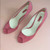 Zara Pink Faux Suede Peep-Toe Pumps Sz 38 (US 7)