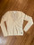 Christian Dior Cream V-Neck Sweater Blouse sz 6