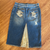 VINTAGE Red Valentino Jean Skirt sz 6 (Eu 38)