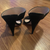 Miu Miu Black Mule Sandals sz 38.5 (US 8)