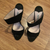 Miu Miu Black Mule Sandals sz 38.5 (US 8)