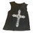 NWT Truly Madly Deeply Grey Lace Cross Tank Size US XS