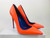 Philip Loving Orange Pump NEW Sz 41 US 9.5