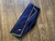 Alexander McQueen Double Flap Navy Clutch 