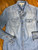 Life In Progress Blue Jean Stars Button Up Shirt sz S
