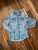 Splendid Light Blue Jean Button Up Shirt  sz Medium