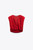 ZARA Red Satin Top with Knot Sz L