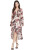 IRO Printed Dress with Ruffles SZ 38 *Brand New