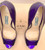 Prada Peep-Toe Patent Leather Purple Pump Sz 36.5 (US 6)