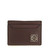 Loewe Anagram Burgundy Plain Pebble Grain Calfskin Cardholder