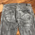  7 For All Mankind Grey Blue Roxanne Acid Washed Jeans sz 28