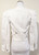 Of Two Minds White Canvas Short Fitted Jacket sz 4 