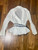 3.1 Phillip Lim Long Sleeve White Wrap Shirt with Blue Tie sz 4 