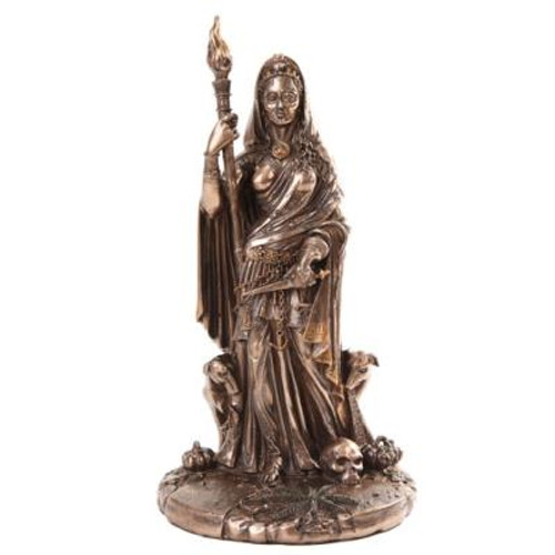 Hecate with Dogs Bronze Finish