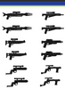 Mando Hunter Rifle BLACK Blaster Pack