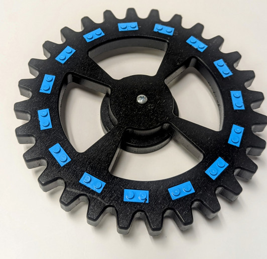 Large Single Gear Display AZURE