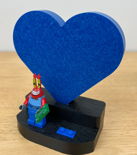 Themed Display - Heart Royal Blue