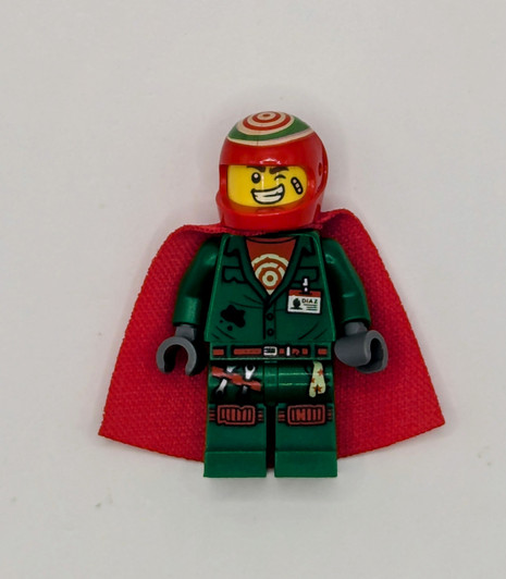 HS010 LEGO® Douglas Elton / El Fuego - Coveralls with Helmet and Cape