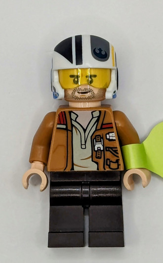 SW1145 LEGO® Poe Dameron (Medium Nougat Jacket, Helmet)