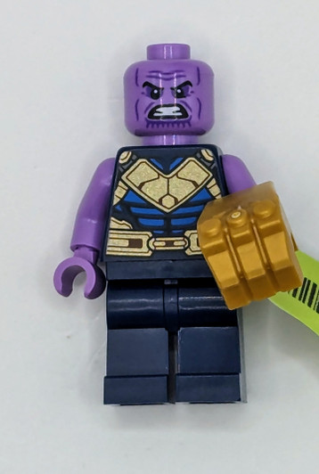 SH859 LEGO® Thanos - Dark Blue Legs Plain, Medium Lavender Arms