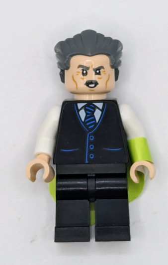 SH710 LEGO® J. Jonah Jameson - Vest with Striped Tie, Swept Back Hair