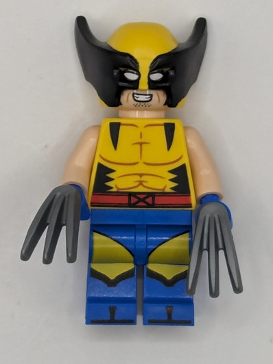 SH939 LEGO® Wolverine - Yellow and Black Mask, Blue Hands