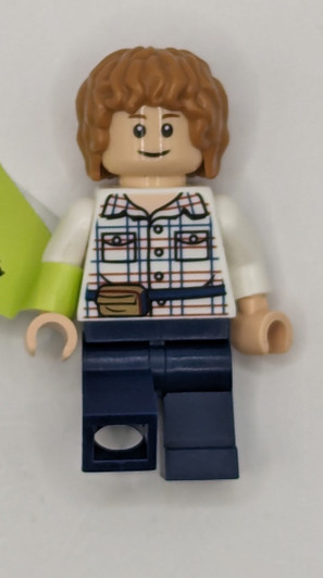 JW002 LEGO® Gray Mitchell - White Shirt, Dark Blue Legs