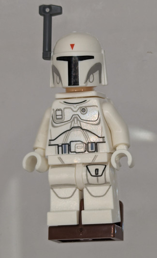 SW0631 LEGO® Boba Fett - White, Detailed Pattern