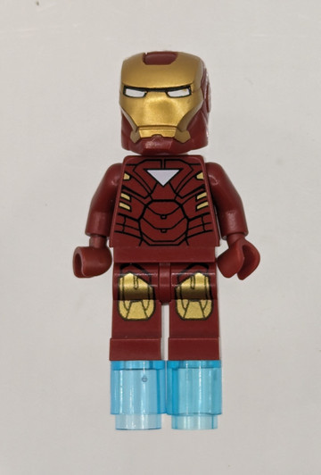 SH015 LEGO® Iron Man - Mark 6 Armor, Small Helmet Visor, Foot Repulsors