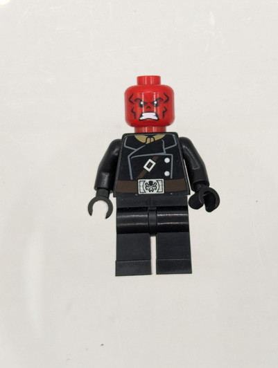 SH107 LEGO® Red Skull - Dark Brown Belt