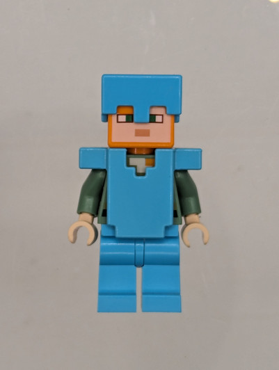MIN051 LEGO® Alex - Medium Azure Legs, Helmet, and Armor