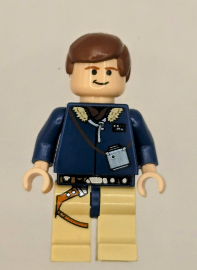 SW0081 LEGO® Han Solo - Light Nougat,Reddish Brown Hair, Tan Legs