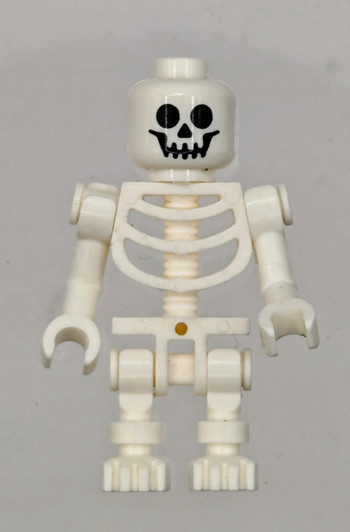 GEN047 LEGO® Skeleton - Standard Skull, Bent Arms Vertical Grip