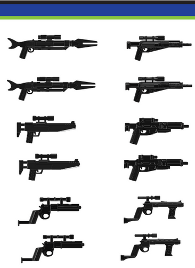 Mando Hunter Rifle BLACK Blaster Pack