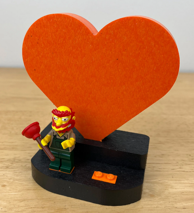 Themed Display - Heart Orange