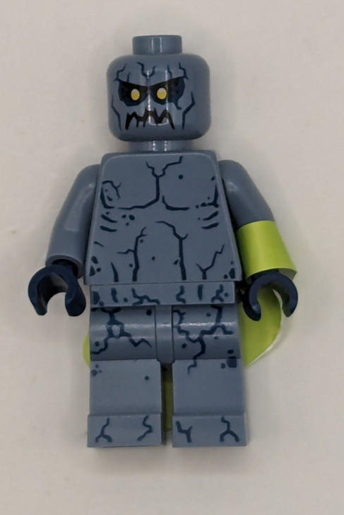 NEX096 LEGO® Stone Stomper - Small Dark Blue Cracks on Chest and Legs, Closed Mouth