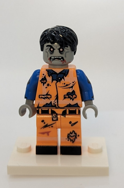 BKB004 ZOMBIE Laborer Joe Custom Printed Minifigure