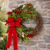 Christmas Wreath with beautiful red bow.