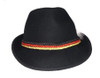 Alpine Black Hat wool with 3 color ropes