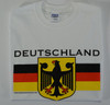 Deutschland Eagle White T-Shirt (DEUTEAG-WH) Adult Screenprinted