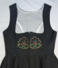 Jumper - Black Embroidered Bodice - gold, red design