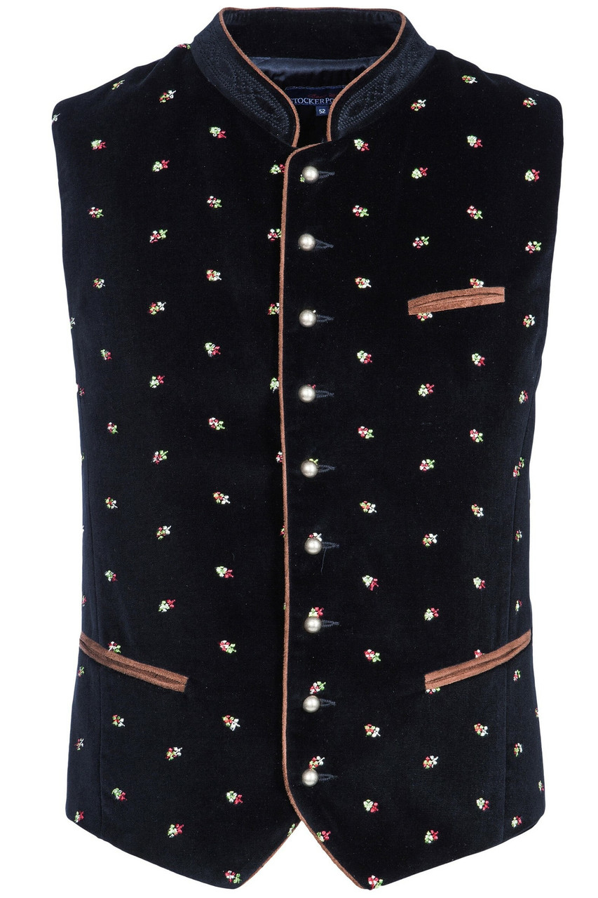 Costume Pour Homme Oktoberfest Gilet Traditionnel Col Montant