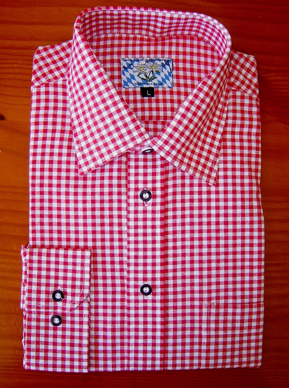 Red Checkered Shirt | Men's Trachten Shirts - German Import Haus
