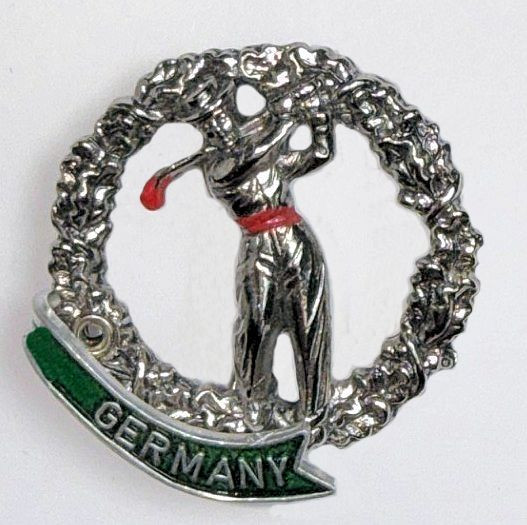HP8823 Golfer GERMANY hat pin