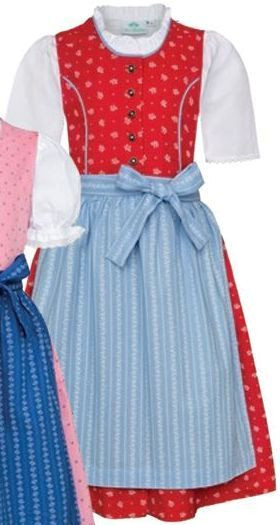 Red w/blue apron (52422) 3 pc. set