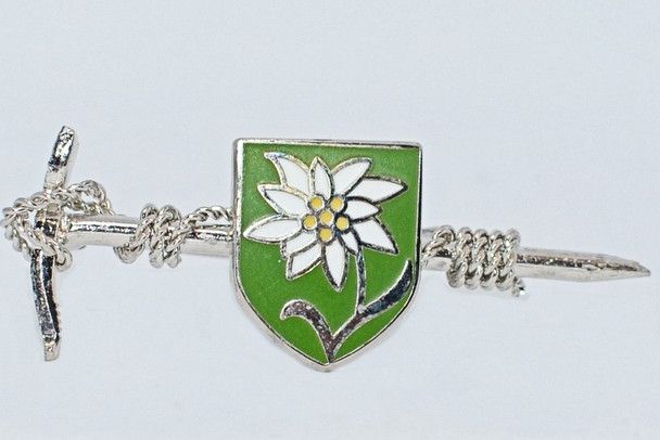 HP8492 Edelweiss shield, Rope, Pick Hat Pin