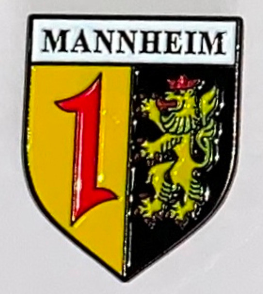 HP8504 MANNHEIM Crest Hat Pin