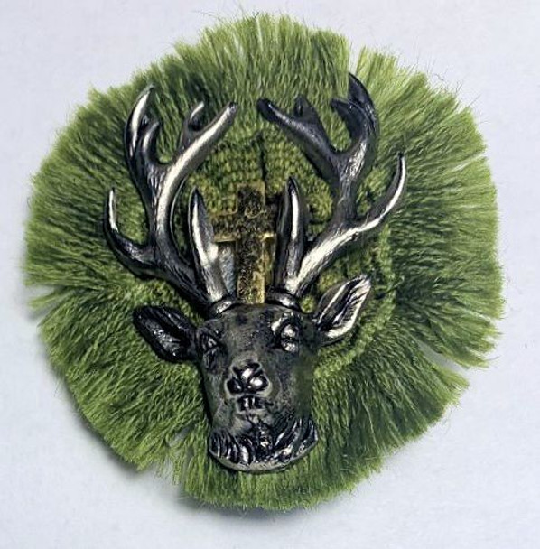 HP8853 Stag head with cross and fringe