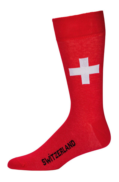 Fun socks - SWITZERLAND - red