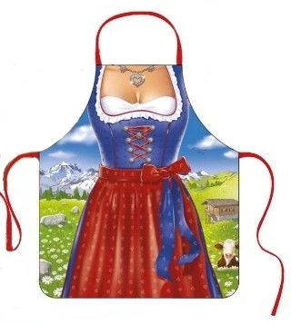 Souvenir Apron - Dirndl - Blue